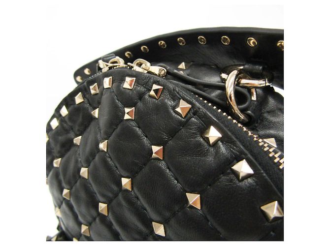 Valentino Garavani Lockstuds Spike Mini Backpack Schwarz - Ansicht 9