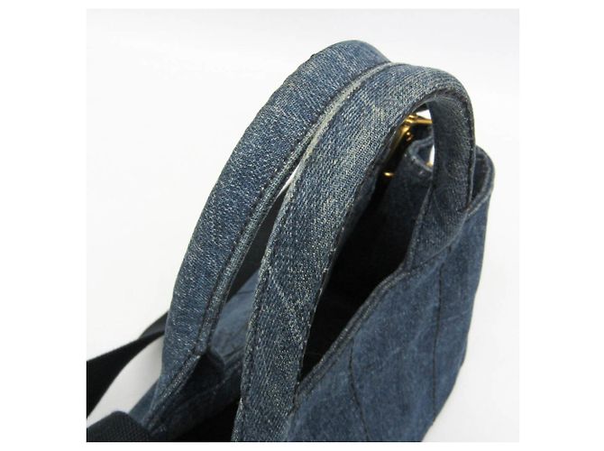 Borsa a tracolla e tote in denim da donna Prada Canapa B2439G Blu - vista 10
