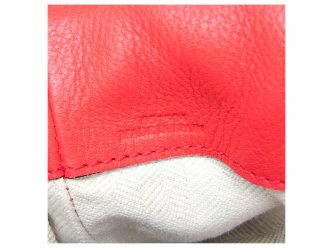 Borsa a tracolla in pelle Loewe Flamenco Flap Rosso - vista 20