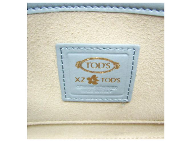 Borsa a Spalla con Catena Tod's T-Timeless Blu chiaro - vista 14