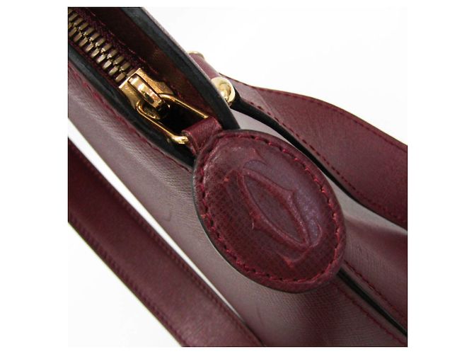 Borsa a una spalla Cartier Must in Bordeaux Bordò - vista 14