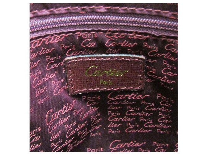 Borsa a una spalla Cartier Must in Bordeaux Bordò - vista 15