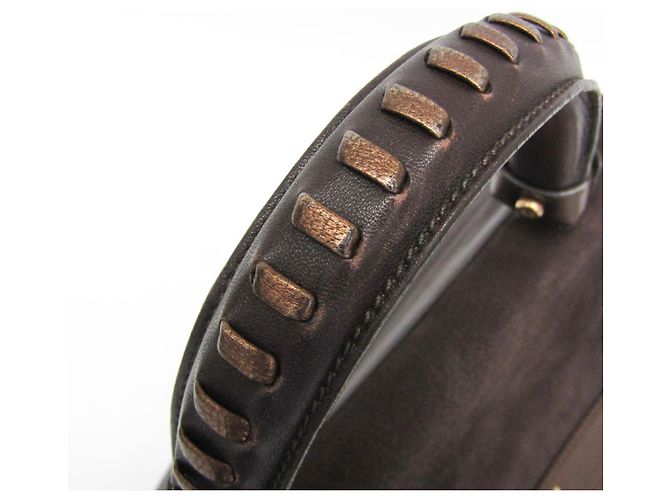 Borsa Salvatore Ferragamo Gancini Sophia Marrone Bronzo - vista 11