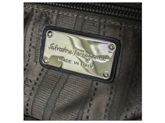 Borsa Salvatore Ferragamo Gancini Sophia Marrone Bronzo - vista 19