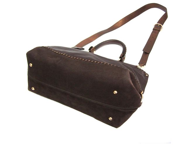 Borsa Salvatore Ferragamo Gancini Sophia Marrone Bronzo - vista 3