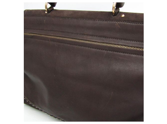 Borsa Salvatore Ferragamo Gancini Sophia Marrone Bronzo - vista 8
