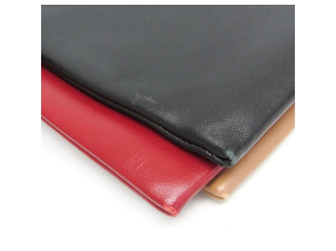 Borsa a tracolla in pelle BEAT da donna Marni Nero Beige Bordò - vista 6