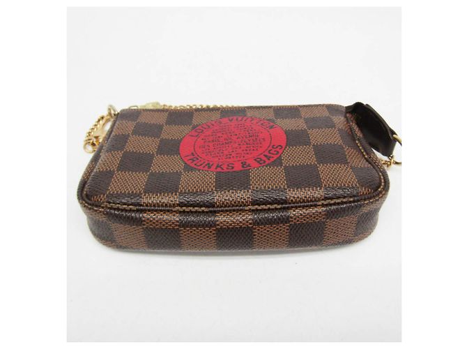 Borsa Louis Vuitton Damier Mini Pochette Accessoires T&B N58011 Damier ebene - vista 4