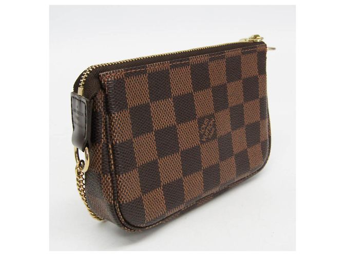 Borsa Louis Vuitton Damier Mini Pochette Accessoires T&B N58011 Damier ebene - vista 5