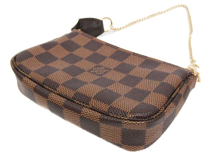 Handtasche Louis Vuitton Damier Mini Pochette Accessoires T&B N58011 Damier ebene - Ansicht 2