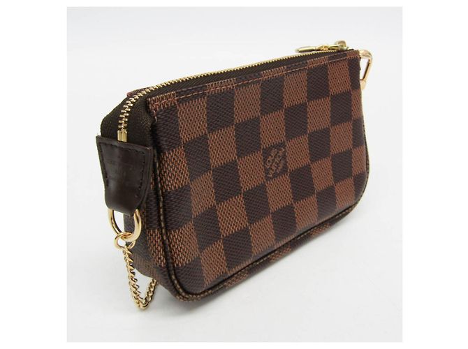 Handtasche Louis Vuitton Damier Mini Pochette Accessoires T&B N58011 Damier ebene - Ansicht 5