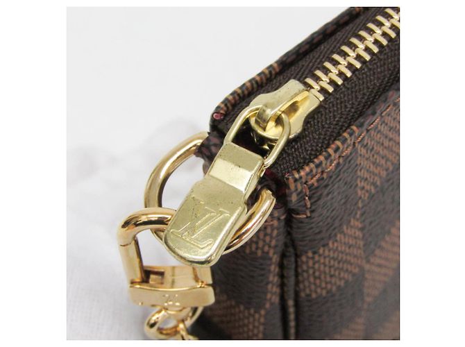Handtasche Louis Vuitton Damier Mini Pochette Accessoires T&B N58011 Damier ebene - Ansicht 6