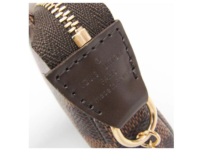Handtasche Louis Vuitton Damier Mini Pochette Accessoires T&B N58011 Damier ebene - Ansicht 8