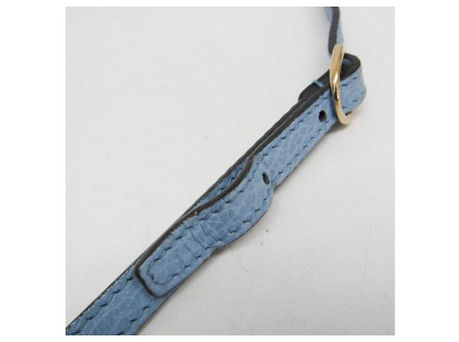 Portafoglio a tracolla con catena in pelle Gucci Swing Blu chiaro - vista 11