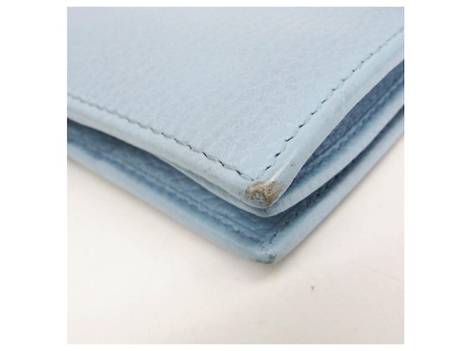 Portafoglio a tracolla con catena in pelle Gucci Swing Blu chiaro - vista 5