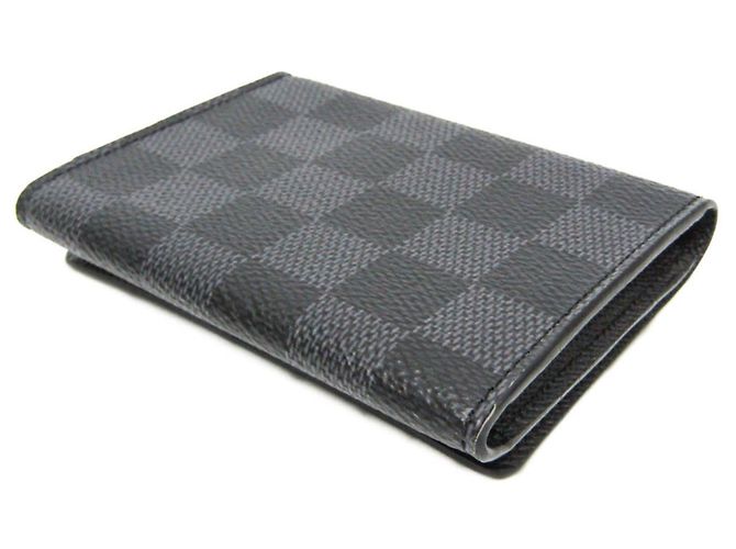 Portacarte da visita Louis Vuitton Envelope Nero - vista 3