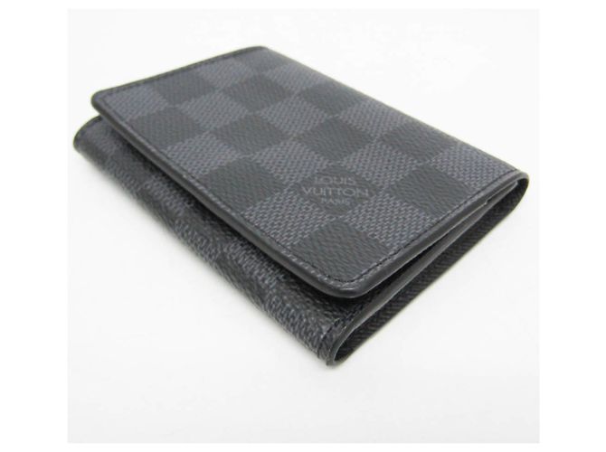 Portacarte da visita Louis Vuitton Envelope Nero - vista 7