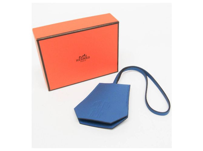 Ring Charm de bolsa Hermès Clochette Presente de Ano 2024 Chaveiro (Blue) Azul - vista 2