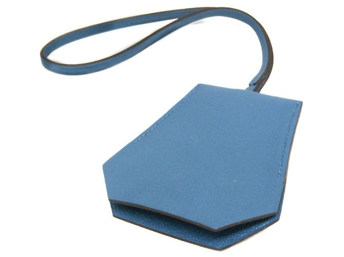 Ring Charm de bolsa Hermès Clochette Presente de Ano 2024 Chaveiro (Blue) Azul - vista 3