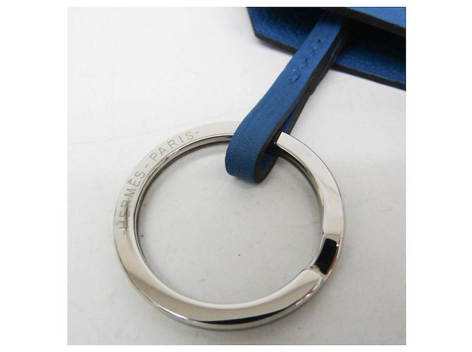 Ring Charm de bolsa Hermès Clochette Presente de Ano 2024 Chaveiro (Blue) Azul - vista 4