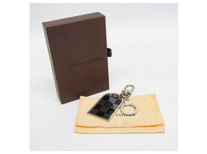 Portachiavi Address Louis Vuitton M65770 Nero Argento - vista 2