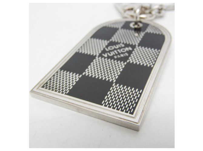 Portachiavi Address Louis Vuitton M65770 Nero Argento - vista 6