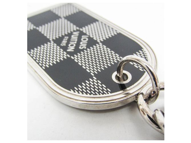 Portachiavi Address Louis Vuitton M65770 Nero Argento - vista 7