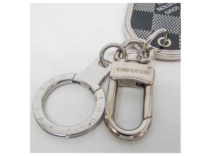 Portachiavi Address Louis Vuitton M65770 Nero Argento - vista 8