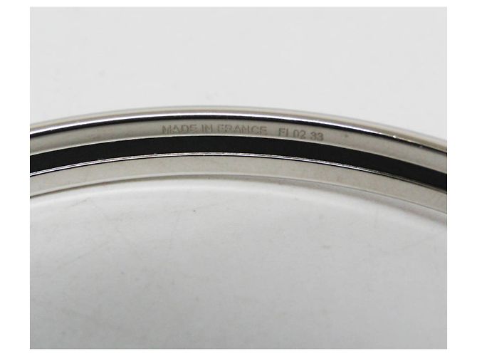 Hermès Pulsera de esmalte Hermes Extra Fun Uni H240001FP0165 Negro Plata - vista 7