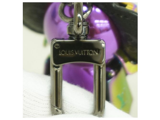 Vivienne Louis Vuitton Keyring Charm Black Purple - view 3