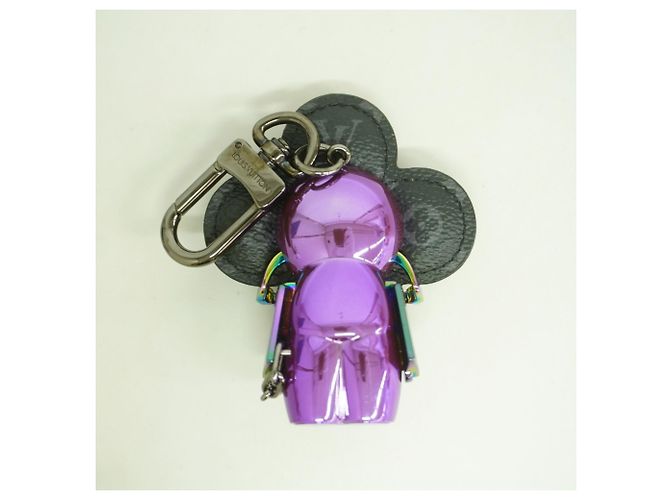 Vivienne Louis Vuitton Keyring Charm Black Purple - view 5
