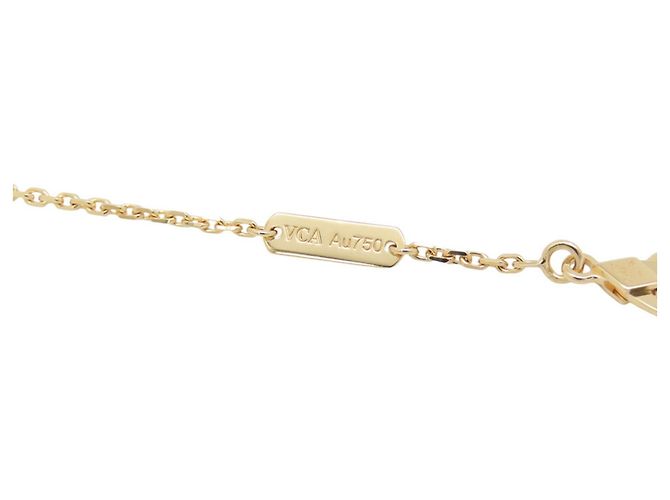 Collier Alhambra Van Cleef & Arpels Doré - vue 8