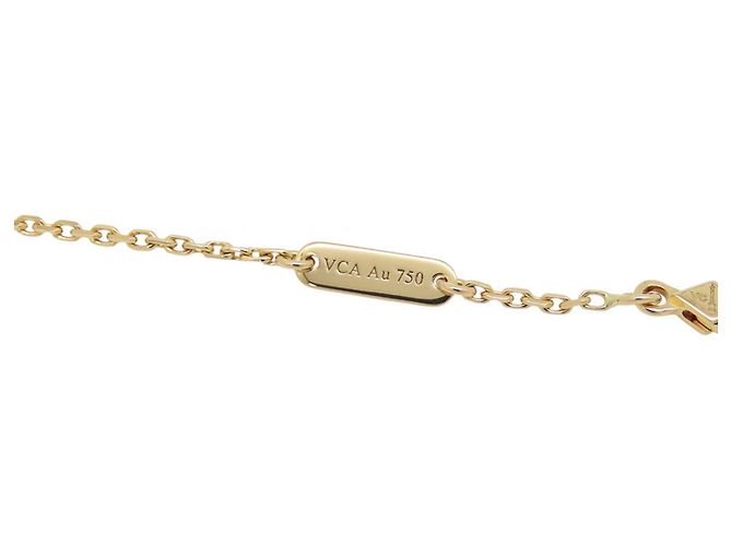 Van Cleef & Arpels Alhambra Anhänger-Halskette aus Gelbgold mit Karneol Golden - Ansicht 10