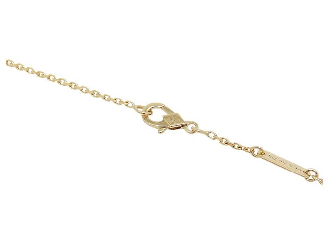 Van Cleef & Arpels Alhambra Anhänger-Halskette aus Gelbgold mit Karneol Golden - Ansicht 4