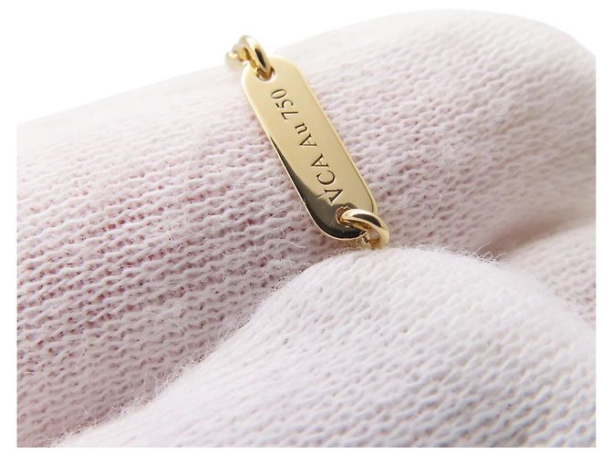 Van Cleef & Arpels Alhambra Anhänger-Halskette aus Gelbgold mit Karneol Golden - Ansicht 5