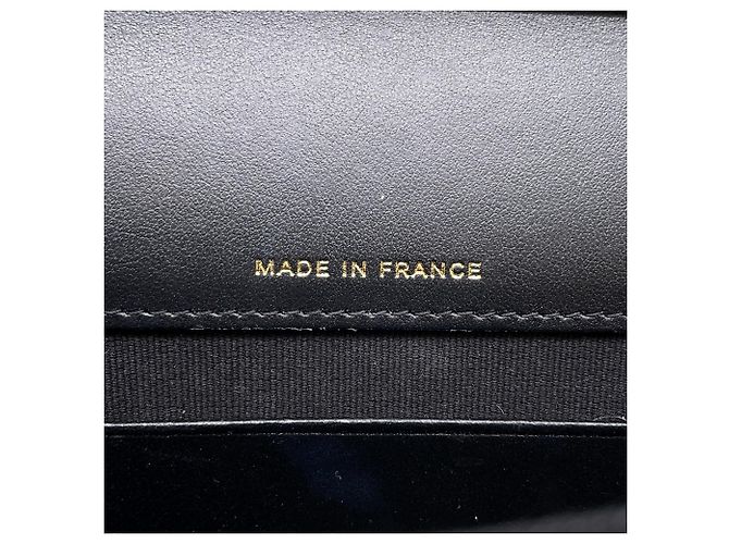 Borsa a tracolla con catena in pelle di vitello granulata gunmetal Chanel Metallico - vista 14
