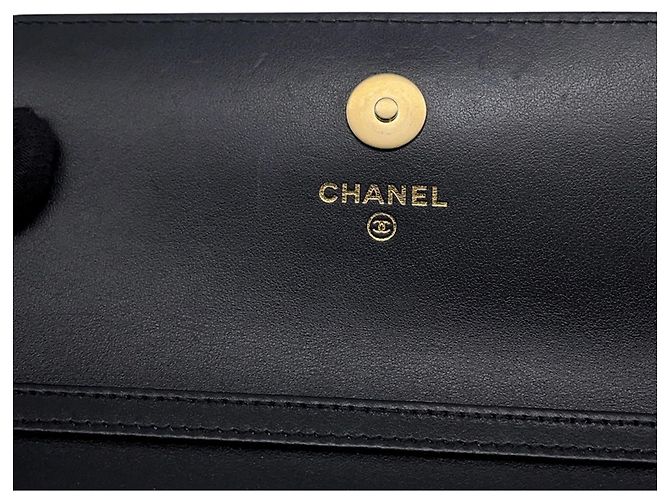 Borsa a tracolla con catena in pelle di vitello granulata gunmetal Chanel Metallico - vista 7