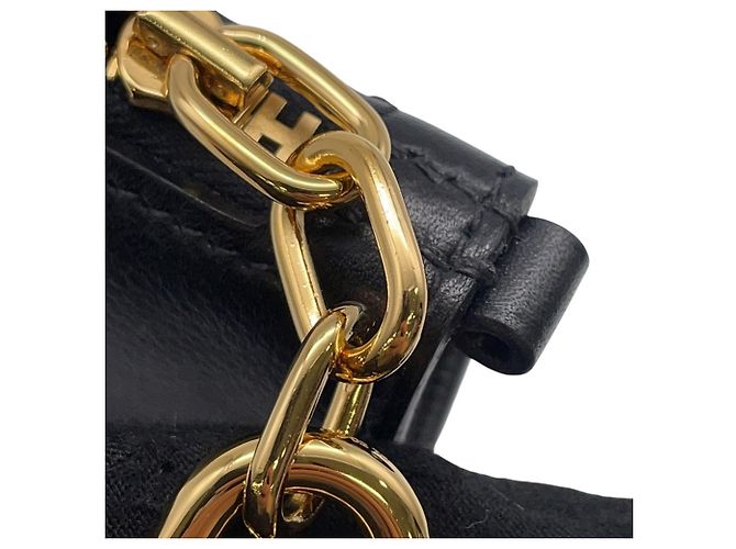 Hermès Borsa a tracolla Hermes Shoulder Wallet Zip En Go To Chaine d'Ancre Nero - vista 10
