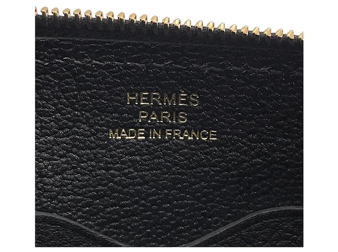 Hermès Borsa a tracolla Hermes Shoulder Wallet Zip En Go To Chaine d'Ancre Nero - vista 12