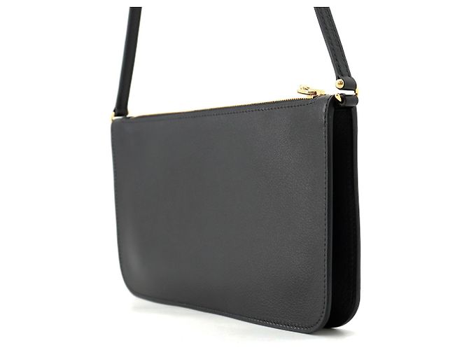 Hermès Borsa a tracolla Hermes Shoulder Wallet Zip En Go To Chaine d'Ancre Nero - vista 2