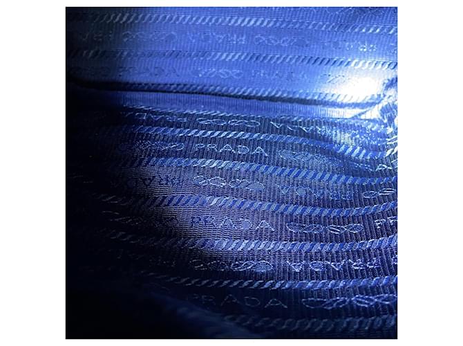 Borsa a mano Prada Duet Nylon e pelle Blu navy - vista 11