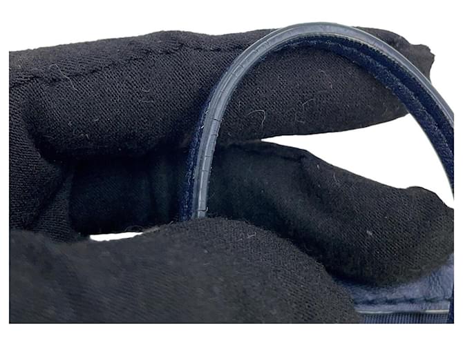 Borsa a mano Prada Duet Nylon e pelle Blu navy - vista 7