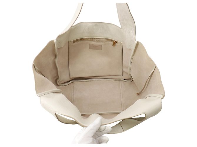Borsa Tote Yves Saint Laurent Saint Laurent Paris Beige - vista 5