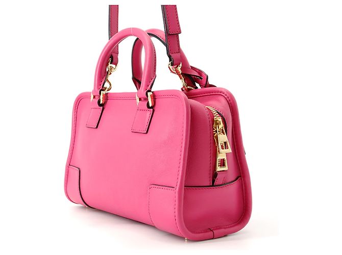 Borsa a mano in pelle Loewe Amazona 23 Rosa - vista 2