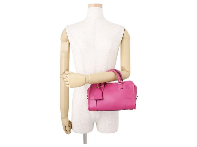Borsa a mano in pelle Loewe Amazona 23 Rosa - vista 4