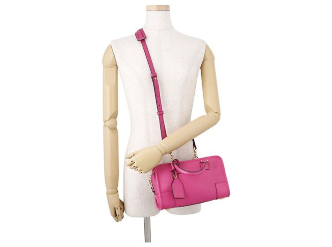 Borsa a mano in pelle Loewe Amazona 23 Rosa - vista 5