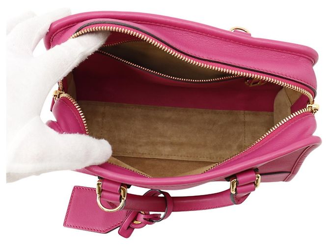 Borsa a mano in pelle Loewe Amazona 23 Rosa - vista 6