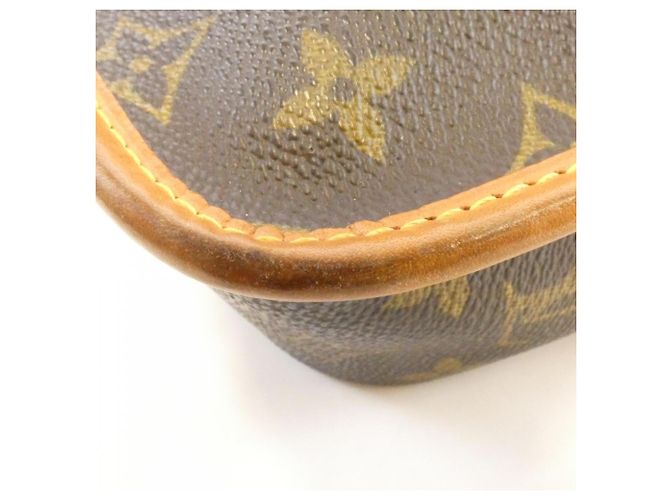 Borsa a tracolla Louis Vuitton Monogram Gibeciere PM M42248 Marrone - vista 3