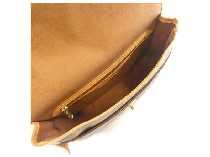 Borsa a tracolla Louis Vuitton Monogram Gibeciere PM M42248 Marrone - vista 8