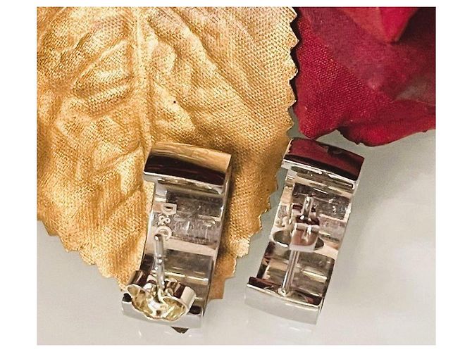 Dolce & Gabbana Orecchini a mezzo cerchio in acciaio argento - vista 5